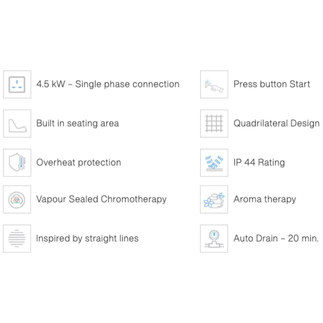 Smart Vapour Steam Stool by Jaquar - My Store