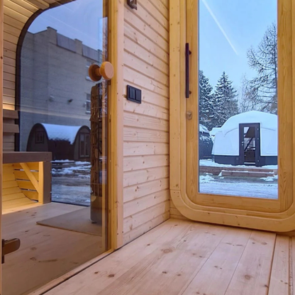 Viking Industrier Luna Outdoor Sauna With Changing Room - My Store