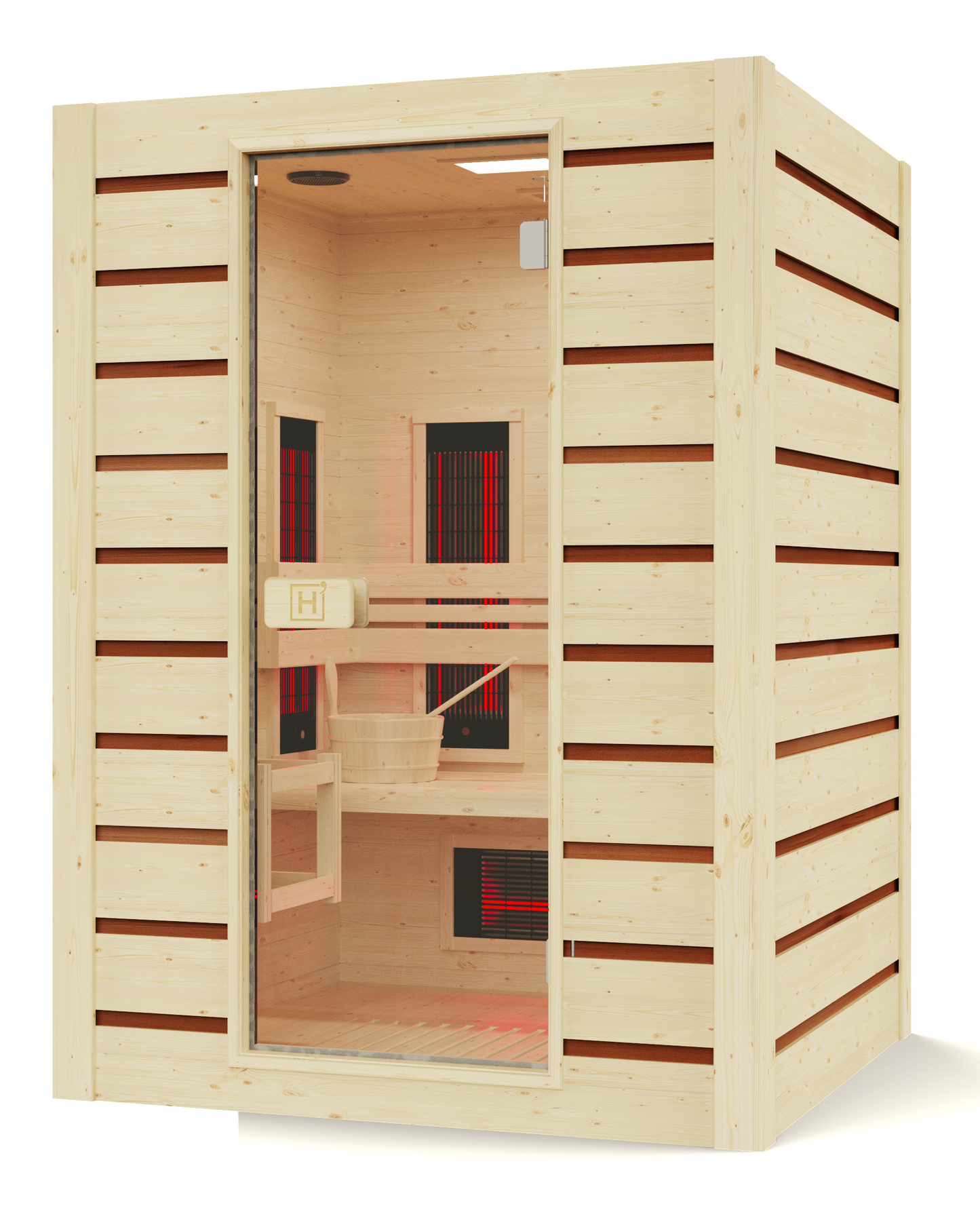 Hybrid Combi 2-Person Infrared Steam Sauna - My Store