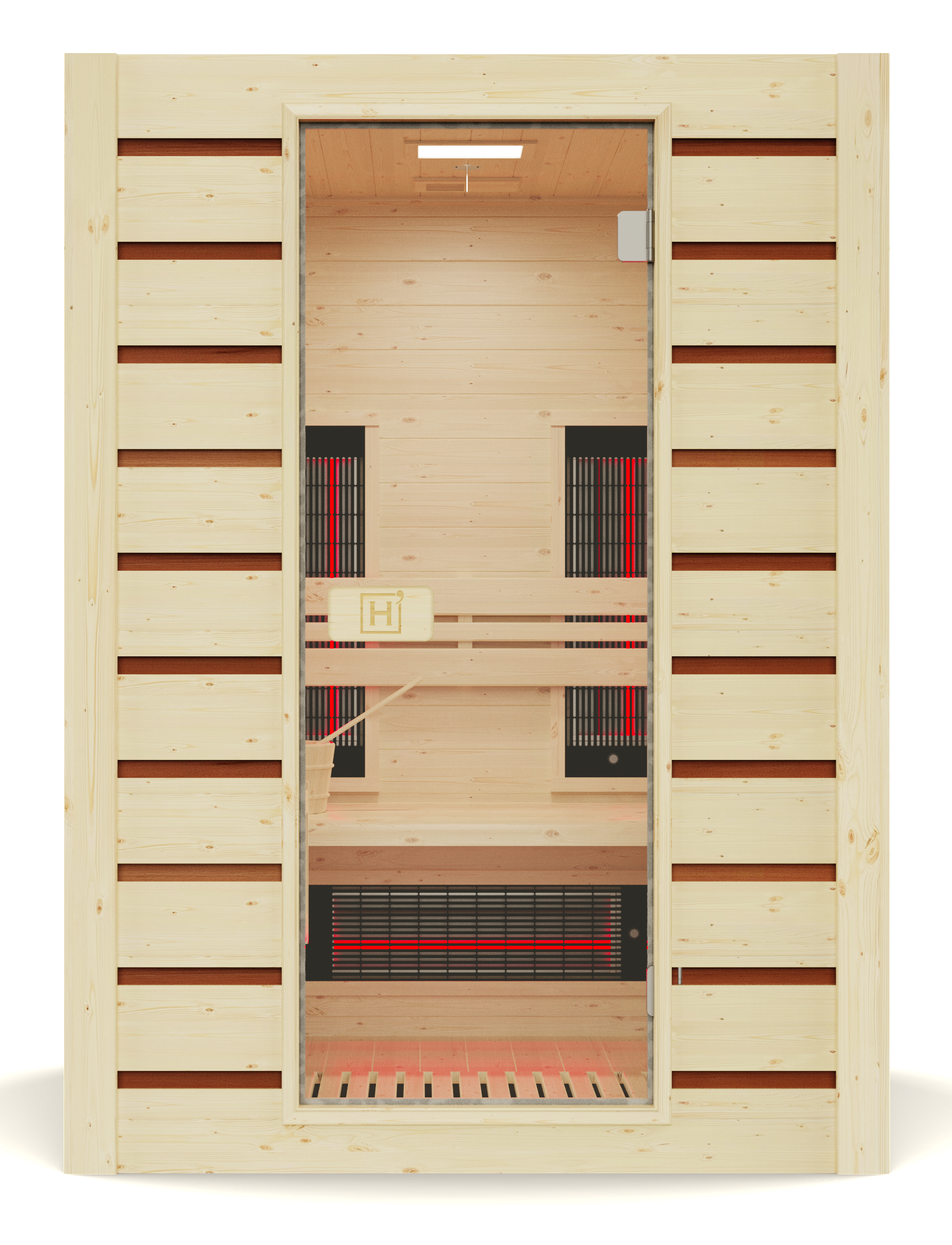 Hybrid Combi 2-Person Infrared Steam Sauna - My Store