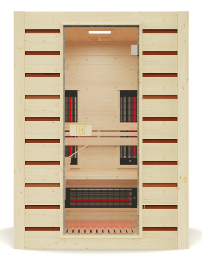 Hybrid Combi 2-Person Infrared Steam Sauna - My Store