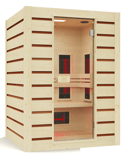 Hybrid Combi 2-Person Infrared Steam Sauna - My Store