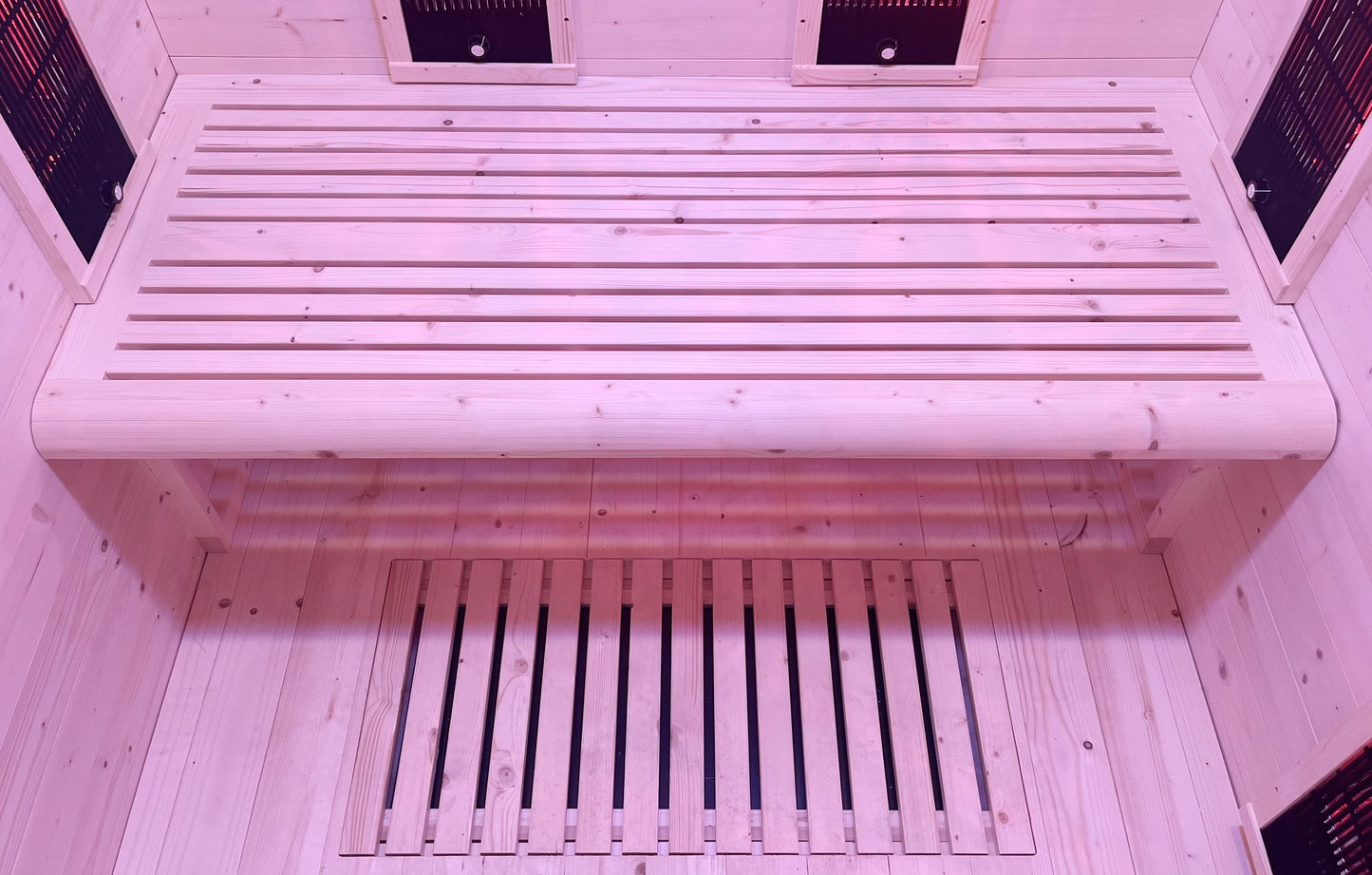 Hybrid Combi 2-Person Infrared Steam Sauna - My Store