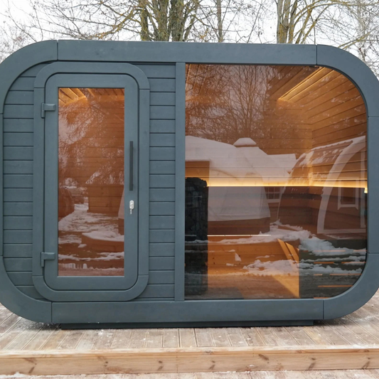 Viking Industrier Luna Outdoor Sauna With Changing Room - My Store