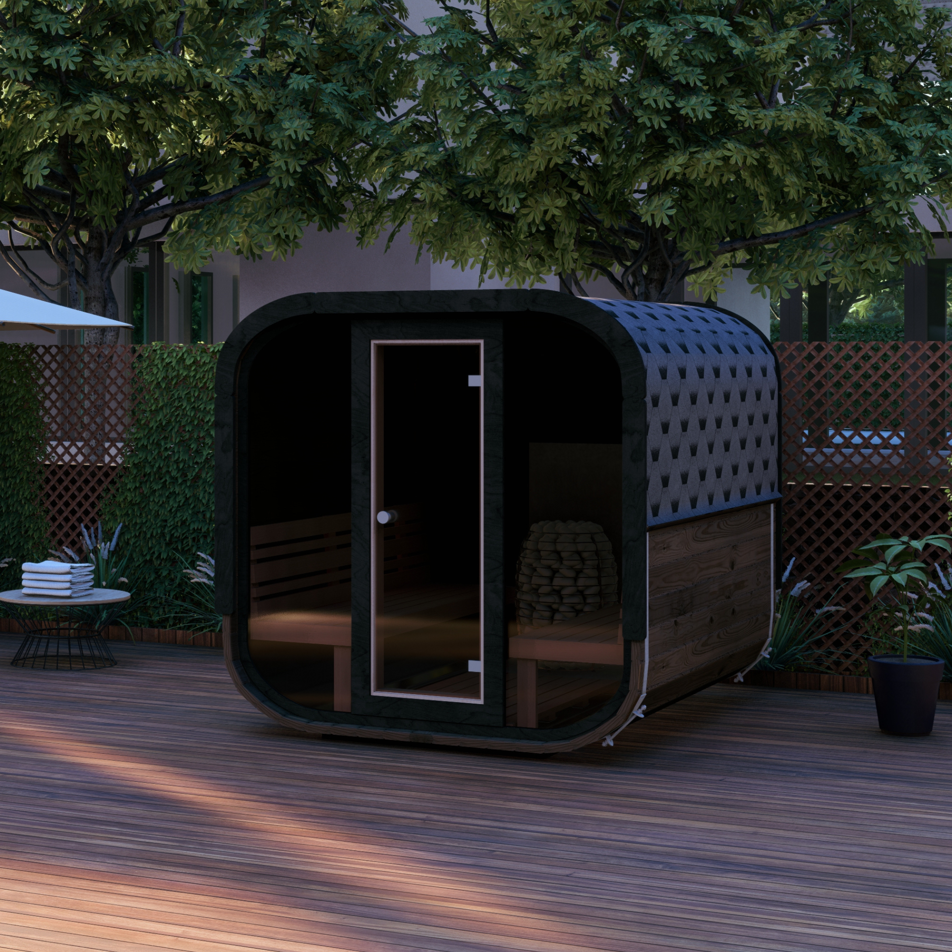 Camilla XL Traditional Outdoor Sauna 5-6 Person - My Store