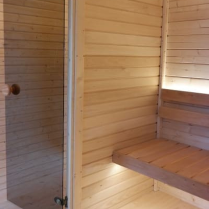 Viking Industrier Luna Outdoor Sauna With Changing Room - My Store