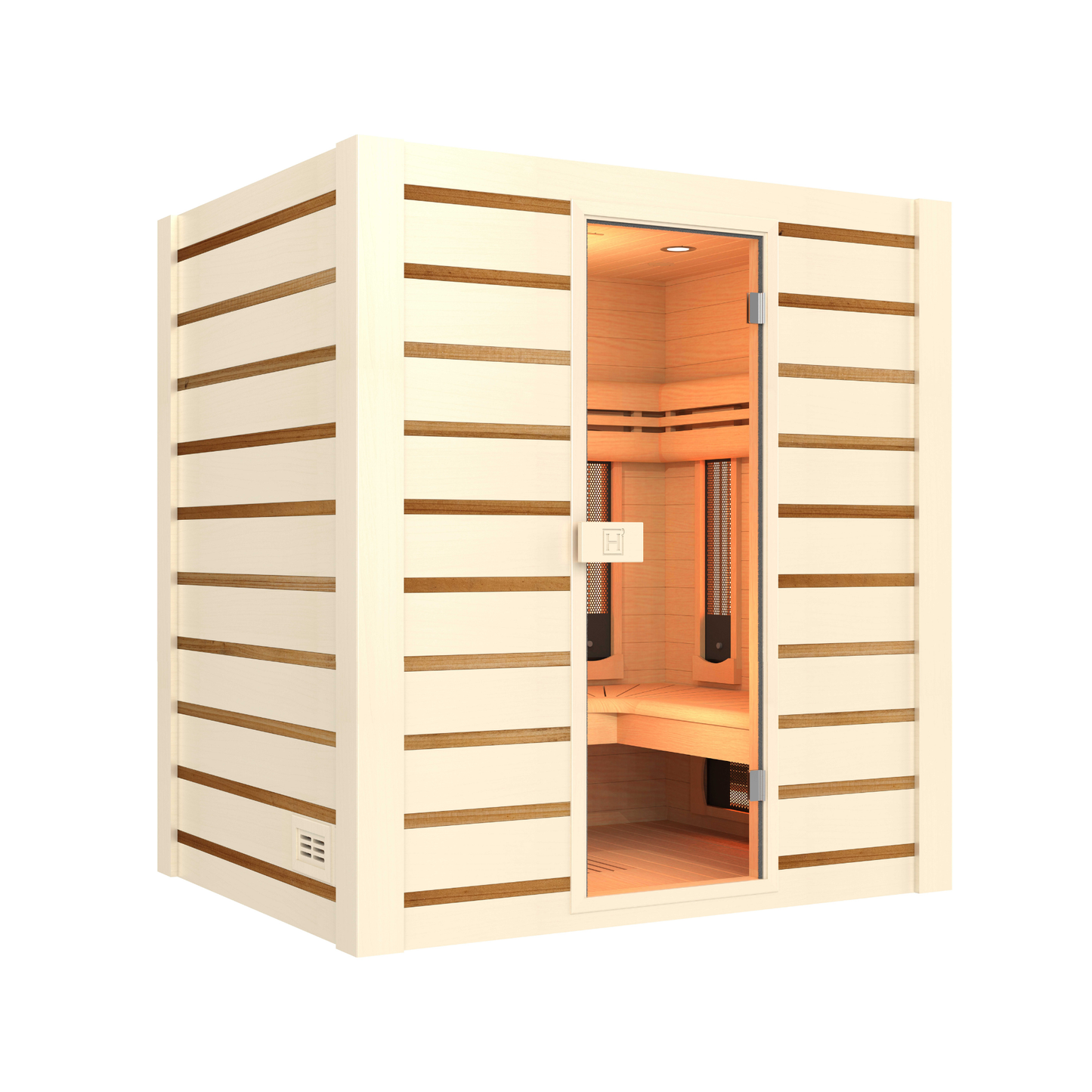 Hybrid Combi 4-Person Infrared Steam Sauna - My Store