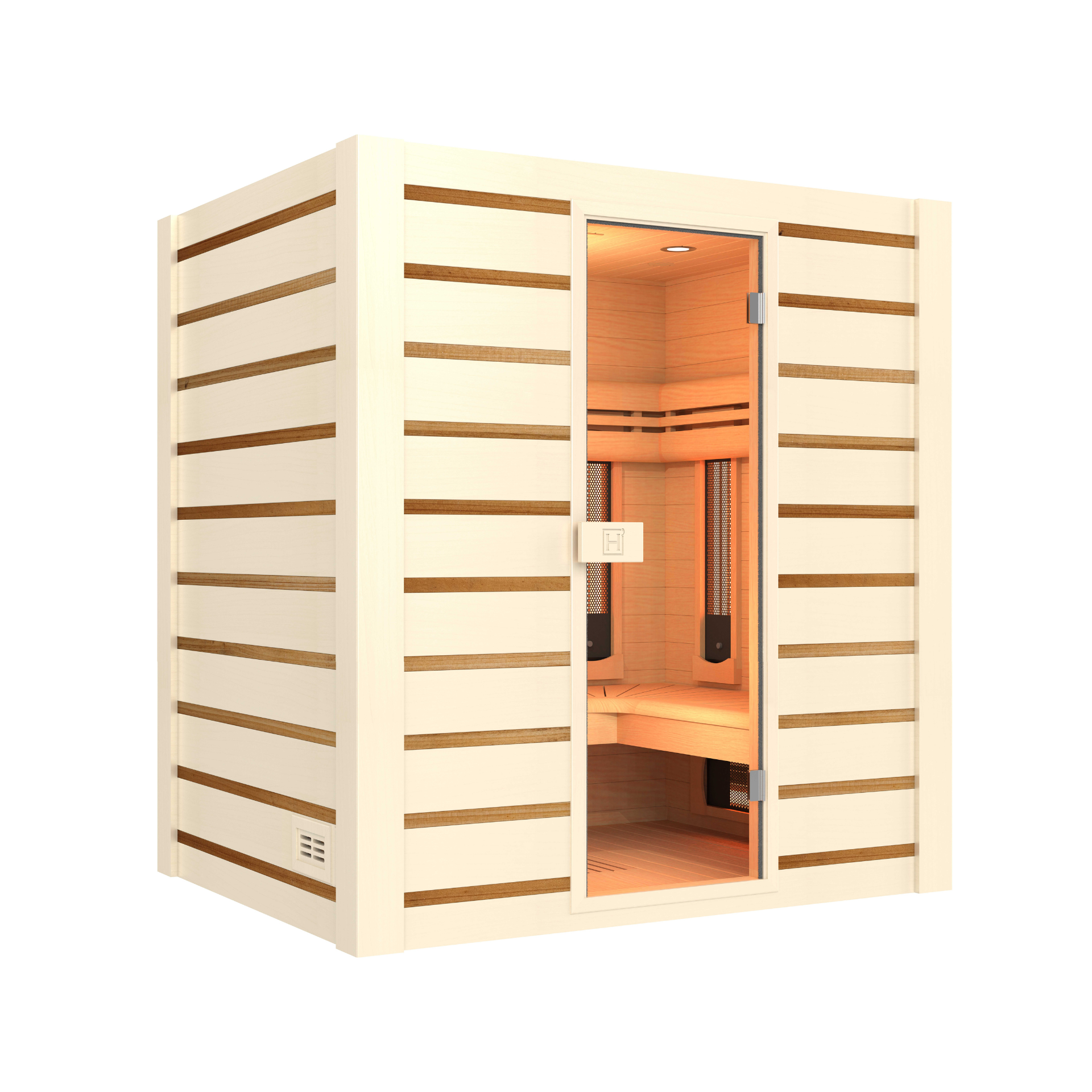 Hybrid Combi 4-Person Infrared Steam Sauna - My Store