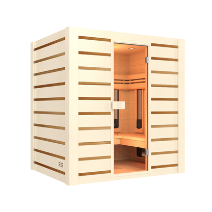 Hybrid Combi 4-Person Infrared Steam Sauna - My Store