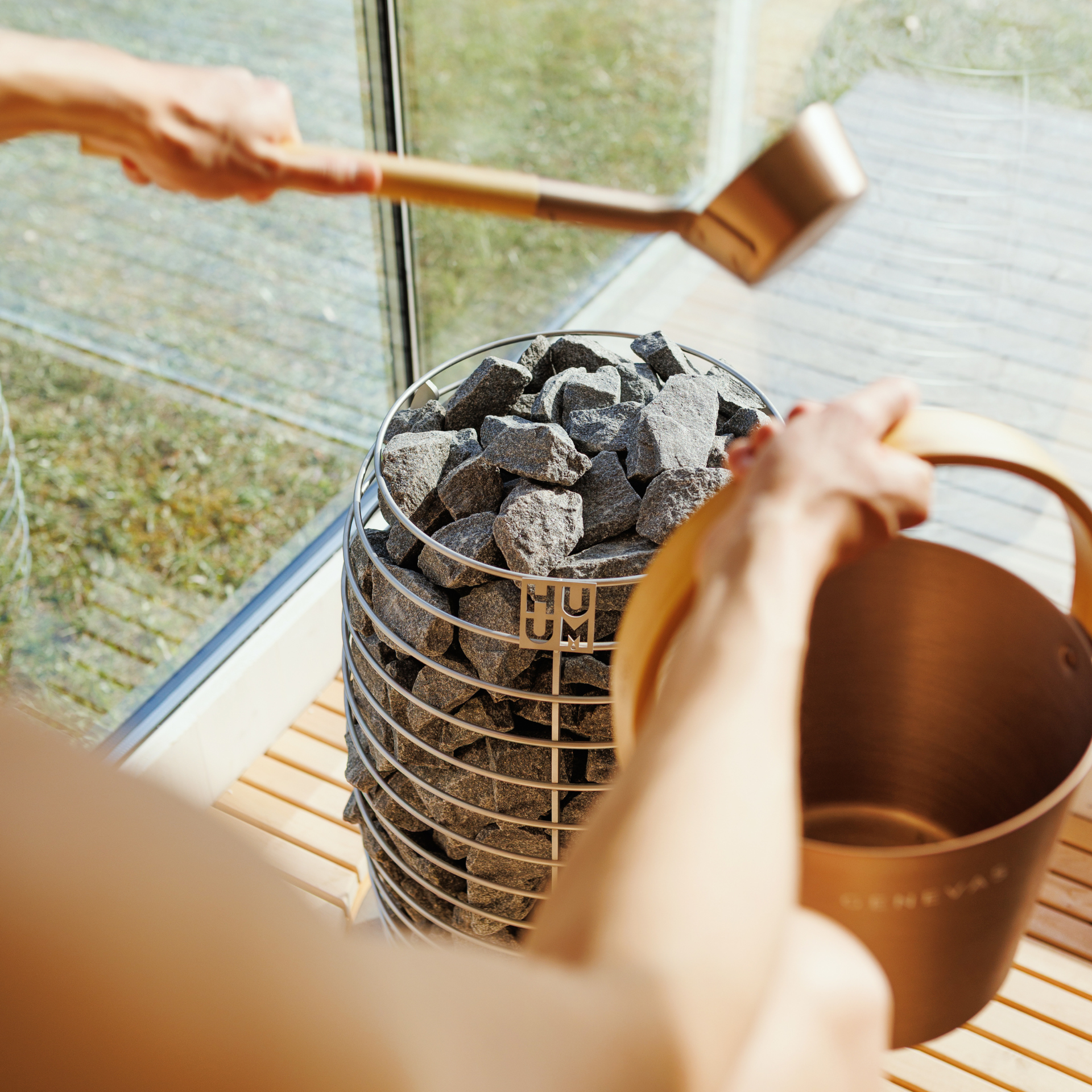 Genevas St Moritz 5 Person Outdoor Sauna with Shower Room - My Store