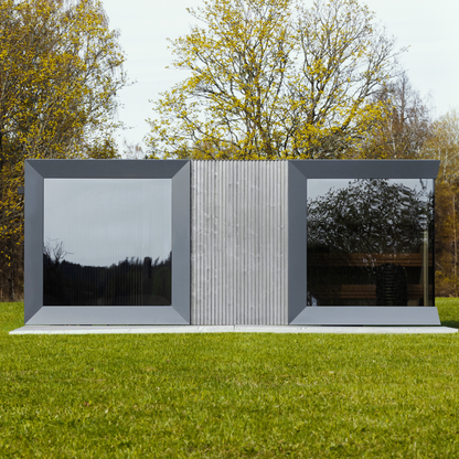 Genevas St Moritz 5 Person Outdoor Sauna with Shower Room - My Store