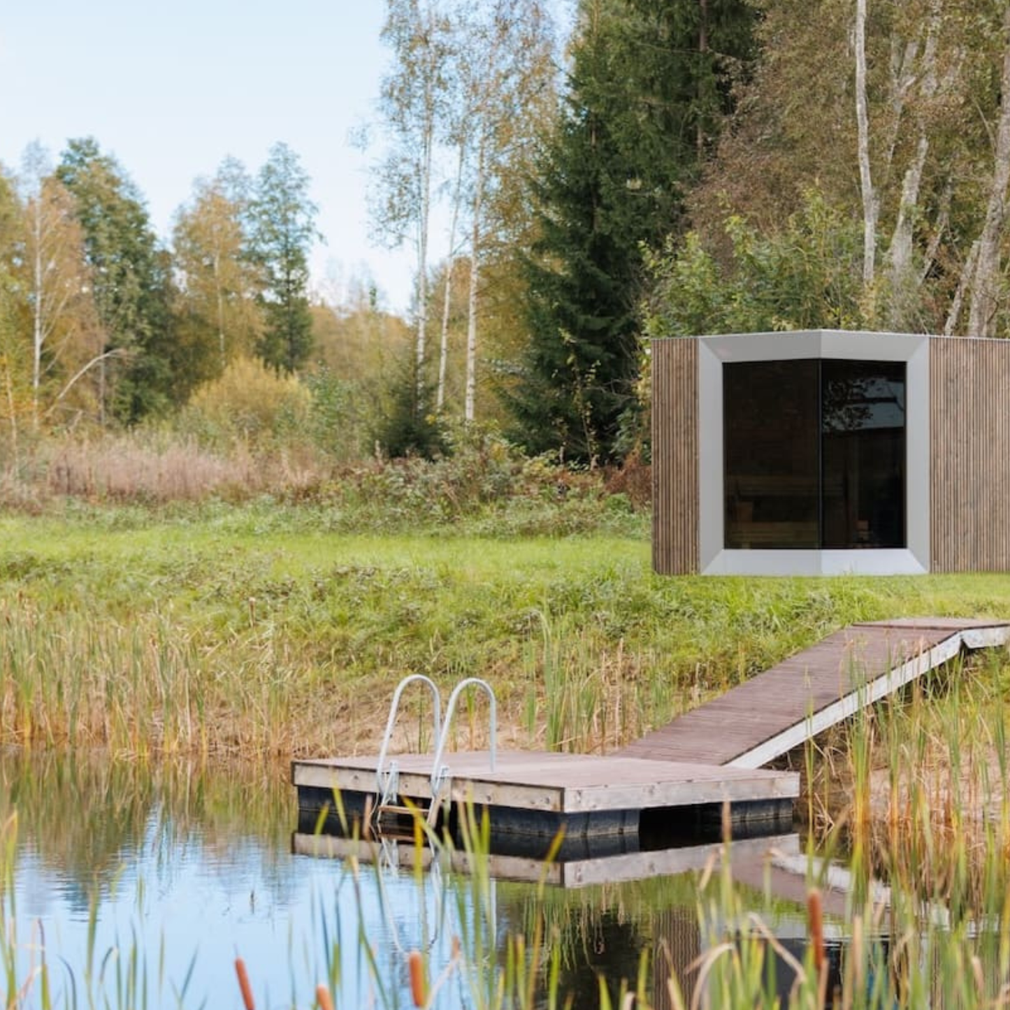 Genevas Zermatt 5 Person Outdoor Sauna with Changing Room - My Store