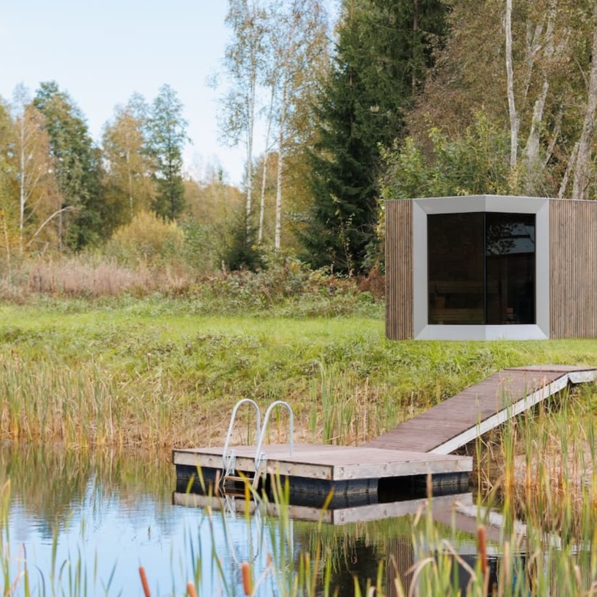 Genevas Zermatt 5 Person Outdoor Sauna with Changing Room - My Store