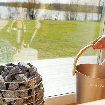 Genevas St Moritz 5 Person Outdoor Sauna with Shower Room - My Store