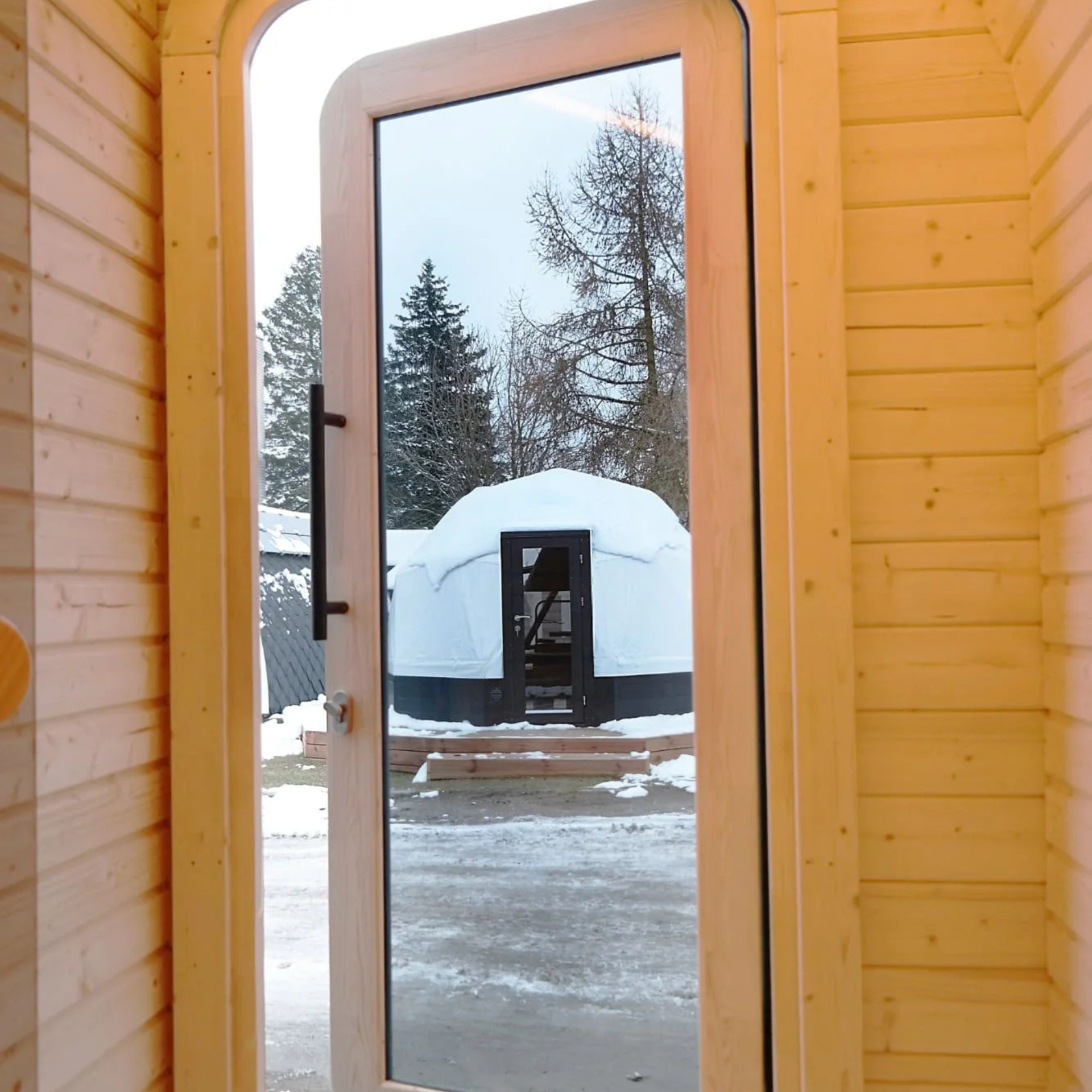 Viking Industrier Luna Outdoor Sauna With Changing Room - My Store