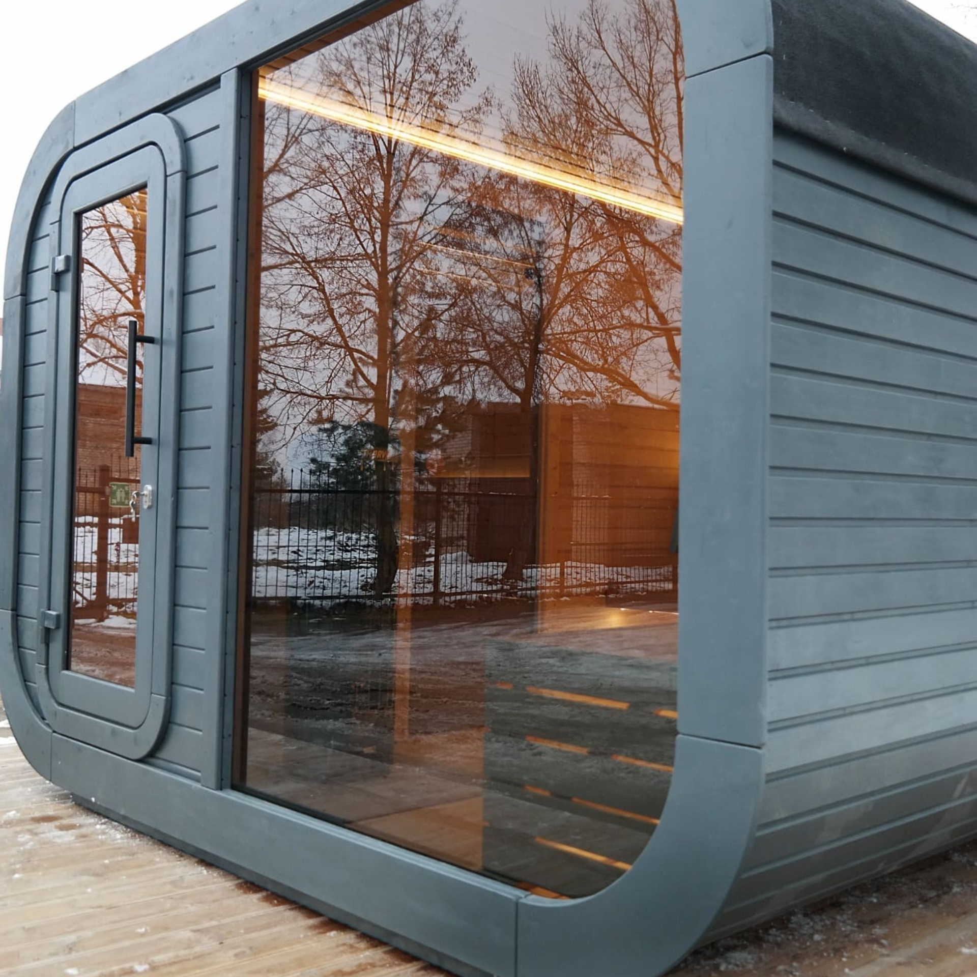 Viking Industrier Luna Outdoor Sauna With Changing Room - My Store