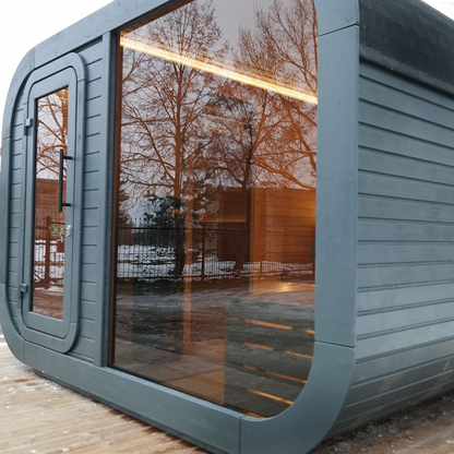 Viking Industrier Luna Outdoor Sauna With Changing Room - My Store