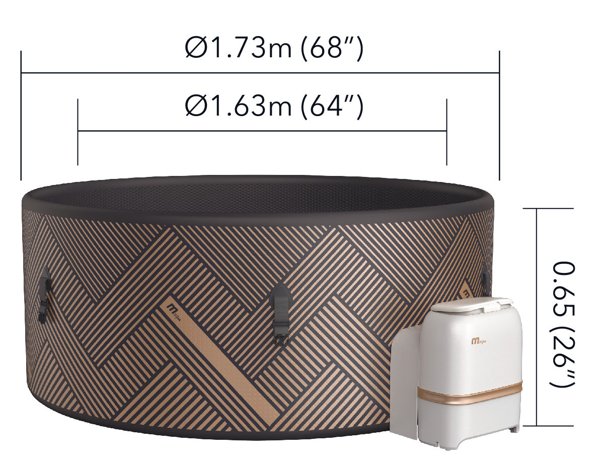 M Spa Mono 6-8 Person Portable Hot Tub