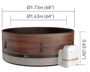 M Spa Duet 6 Person Portable Hot Tub