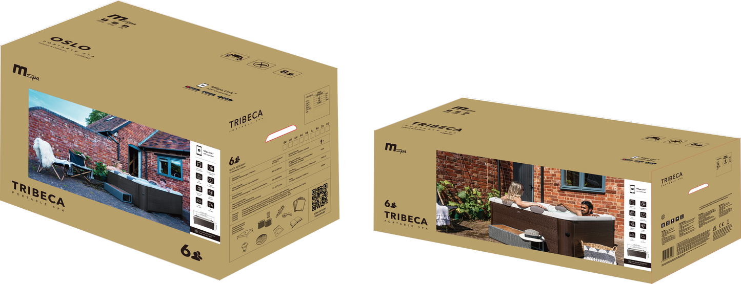 M Spa Tribeca Spa Up To 6 Person Portable Hot Tub