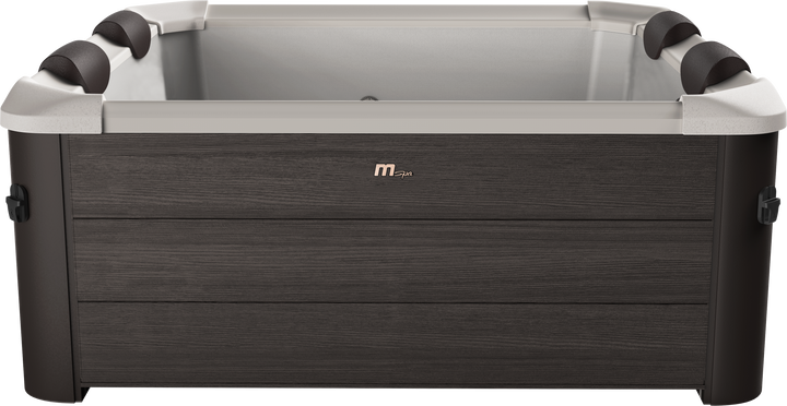 MSpa Tribeca 6-Person Rigid Hot Tub | Dark Walnut Portable Spa ...