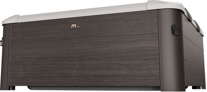 MSpa Tribeca 6-Person Rigid Hot Tub | Dark Walnut Portable Spa ...