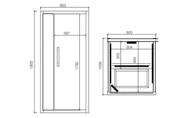 Jaquar 2 Person Premium Kaya Compact Home Sauna