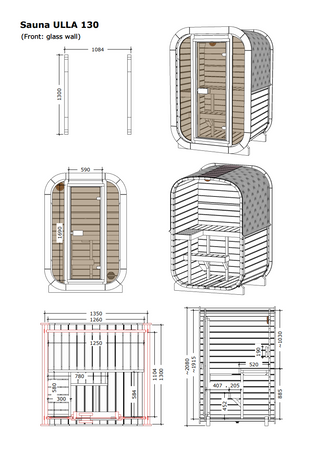 ULLA 130 Thermowood Sauna (1–2 Person) – Balance Recovery Range - My Store