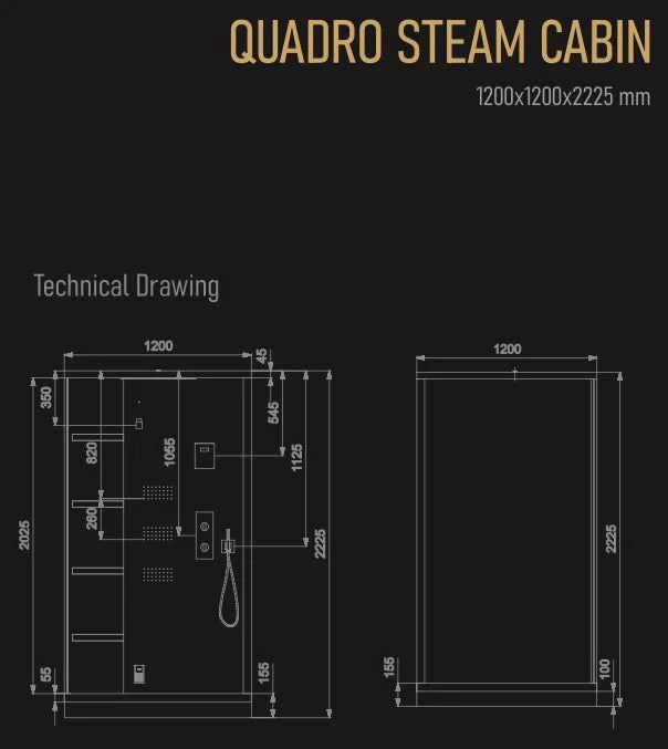 Artize Quadro Steam & Shower Cabin by Jaquar - My Store