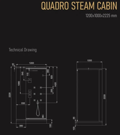 Artize Quadro Steam & Shower Cabin by Jaquar - My Store